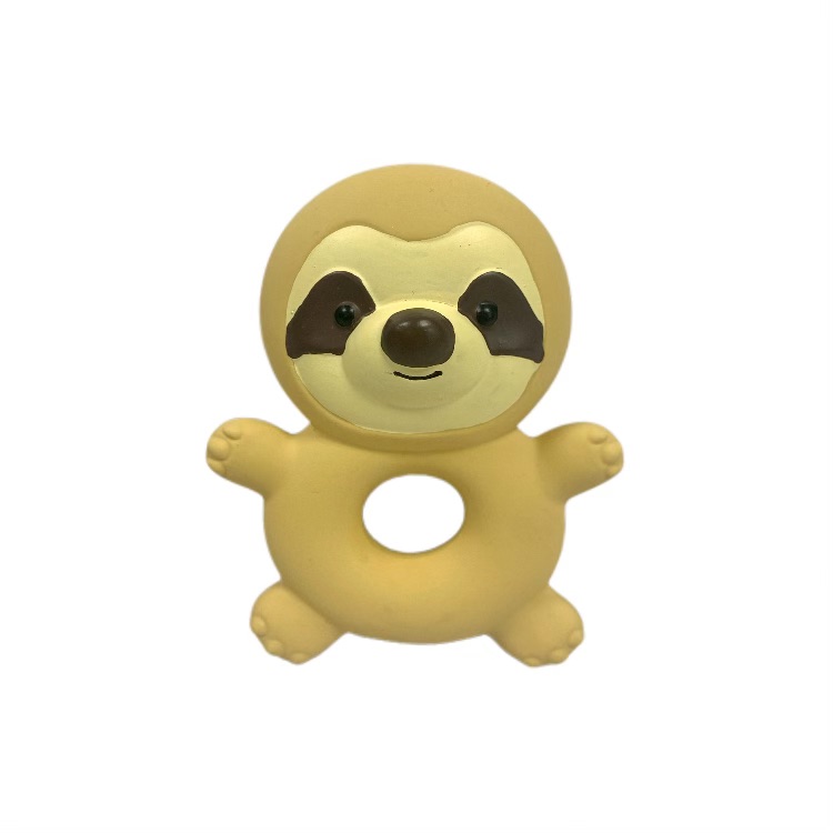 natural rubber raccoon teether